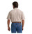 Wrangler Mens George Strait Sand Stripes One Pocket Short Sleeve Button Down Shirt