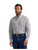 Wrangler Mens George Strait Charcoal Madras Two Pocket Long Sleeve Button Down Shirt