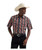 Wrangler Mens Gray Fire Crawl Checotah Short Sleeve Western Snap Shirt