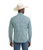 Wrangler Mens Retro Turquoise Diamond Premium Long Sleeve Western Snap Shirt