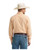 Wrangler Mens Cody Johnson Peach Two Pocket Long Sleeve Western Snap Shirt