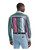 Wrangler Mens Pink Desert Dusk Vintage Inspired Brushpopper Long Sleeve Western Snap Shirt