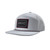 Ariat Men's Grey with Black Ariat Patch Logo 7 Panel Snapback Hat