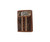 3D Men's Brown Embossed Floral Front with Calf Hair Inlay Trifold Wallet