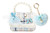 Hot Focus Girls Mini Crossbody Purse with Pearls & Blue Flower