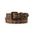 Ariat Men's Brown Leather Belt with Matte Black Roller Buckle & Black VentTech Underlay