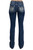 Miss Me Womens Mid Rise Angel Wing Embellished Pocket Bootcut Jeans