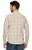 Threadgrit Men's Oatmeal & Light Grey Taylor Performance Western Snap Shirt