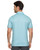 Threadgrit Men's Aqua Combo Benedict Geo Print Short Sleeve Performance Polo Shirt