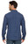 Threadgrit Men's Navy Combo Donald UPF Long Sleeve Performance Western Snap Shirt