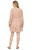 Threadgrit Women's Cream & Cognac Floral V-Neck Tie Waist Rebecca Mini Dress