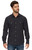 Threadgrit Men's Black Combo Harold Western Leaf Print Long Sleeve Performance Snap Up Shirt
