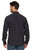 Threadgrit Men's Black Combo Harold Western Leaf Print Long Sleeve Performance Snap Up Shirt