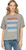 Threadgrit Ladies Grey 'Merica Short Sleeve Boyfriend Fit Tee
