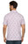 Threadgrit Men's White Combo Fire Works Print Short Sleeve Lincoln Performance Polo Shirt