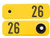 Y-Tex Sheepstar Yellow Combo Numbered Ear Tags 026‑050 - 25 Pack