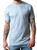 Kimes Ranch Mens Honor Light Blue Short Sleeve Graphic T-Shirt