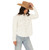 Kimes Ranch Womens Jane White Cropped Long Sleeve Western Snap Shirt
