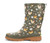 Western Chief Womens Olive Chicken Feather Faux Fur Lined Mid Rain Boots