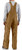 Carhartt Men's Carhartt Brown Zip to Thigh Firm Duck Bib Overall