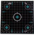 Allen Company Girls With Guns Splash Reactive Paper Black Teal Adhesive Sight In Grid Shooting Targets 12x12 Inch - 5 Pack