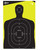 Allen Company EZ Aim Splash Reactive Paper Chartreuse Black Shooting Targets Silhouette 12x18 Inch - 5 Pack