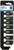 Pro-Grade 7-Piece 1/2 Inch Drive Metric Impact Socket Set with Rail