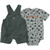 Carhartt Boys Infant Green Mountain Camping Short Sleeve Bodysuit And Cargo Shortall Set