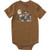 Carhartt Boys Infant Brown Farm Tractor Short Sleeve Bodysuit