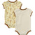 Carhartt Girls Infant Turtledove Bee Print Short Sleeve Pocket Bodysuit Set - 2 Pack