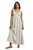 Wishlist Apparel Womens Ivory Soft Blue Floral Sleeveless Maxi Dress