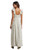 Wishlist Apparel Womens Ivory Soft Blue Floral Sleeveless Maxi Dress