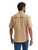 Wrangler Mens Travertine Brown All Terrain Performance Short Sleeve Western Snap Shirt