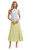 Wishlist Apparel Womens Light Blue Soft Ribbed Sleeveless Ruffle Neck Tank Top