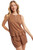 Wishlist Apparel Womens Brown Ribbed Ruffle Trim Two Piece Lounge Set 