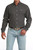 Cinch Men's Classic Fit Navy Diamond Print Long Sleeve Button Down Shirt
