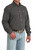 Cinch Men's Classic Fit Navy Diamond Print Long Sleeve Button Down Shirt