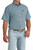 Cinch Men's Blue Geo Print Short Sleeve Button Down Shirt