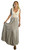 Cotton & Rye Ladies White & Denim Striped Tiered Skirt