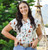 Cotton & Rye Ladies White Roadrunner Conversational Short Sleeve Button Up Shirt