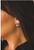 West & Co The Wimberly 18k White Gold Plated Diamond Stamped Hoop Earring