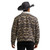 Wrangler Mens Tan Southwestern Print Sherpa Lined Long Sleeve Trucker Jacket