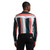 Wrangler Mens Orange Vintage Inspired Striped Long Sleeve Western Snap Work Shirt