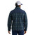 Wrangler Mens Blue Western Mixed Sherpa Zip Up Long Sleeve Jacket