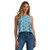Wrangler Womens Blue Summer Range Horse Print Sleeveless Tank Top