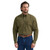 Wrangler Mens George Strait Green Prairie Long Sleeve One Pocket Western Button Down Shirt