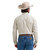 Wrangler Mens George Strait Sandstone Star Print Long Sleeve One Pocket Western Button Down Shirt