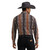 Wrangler Mens Brown Checotah Southwestern Printed Long Sleeve Western Snap Shirt