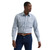 Wrangler Mens Navy Plaid Harbor Ridge Wrinkle Resist Long Sleeve Western Snap Shirt