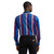 Wrangler Mens Blue and Red Checotah Southwestern Printed Long Sleeve Western Snap Shirt